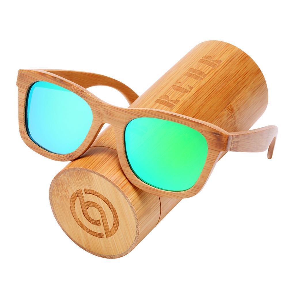 Handmade Bamboo Wood Luxury Retro Men and Women Polarized Sunglasses Beach Wooden Glasses Oculos de sol With UV400 Protection l