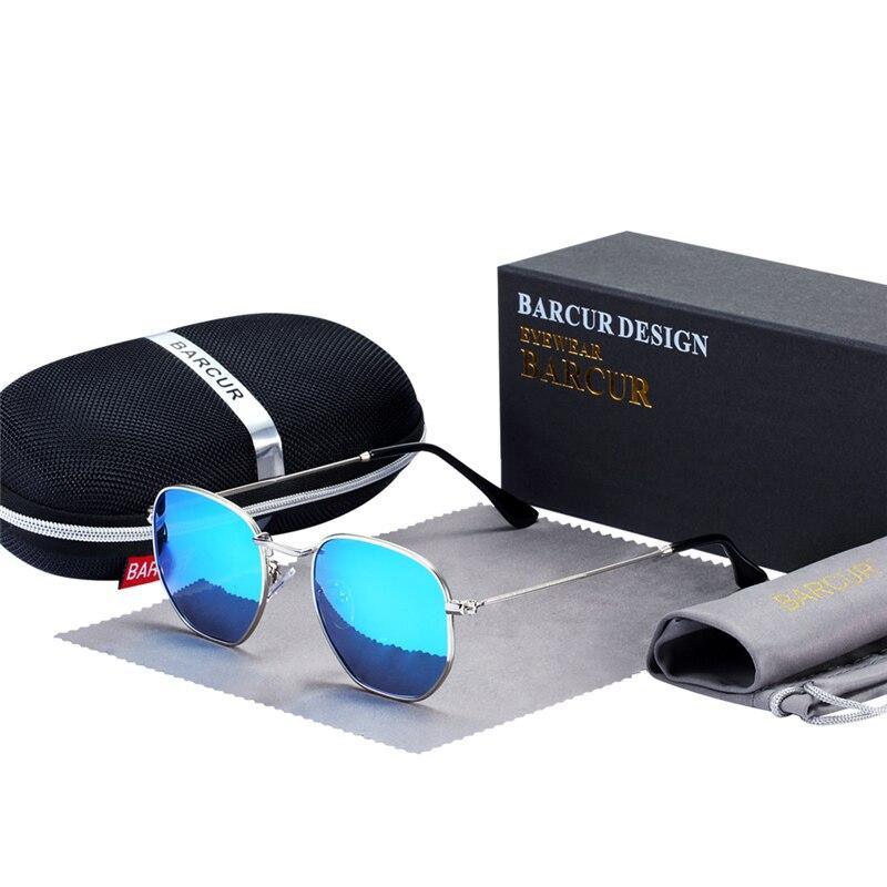 Luxury Classic Retro Reflective Sunglasses For Man and Woman Minimalist Stainlesss Steel Frame Eyewear Sunglasses With UV400 Protection