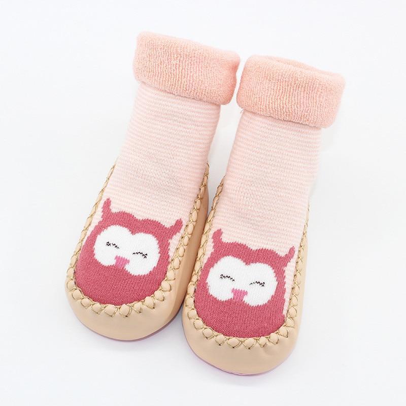 Baby Warm Stretchy Booties Sock With Rubber Soles For Newborn Baby Girl And Boy Socks Slipper