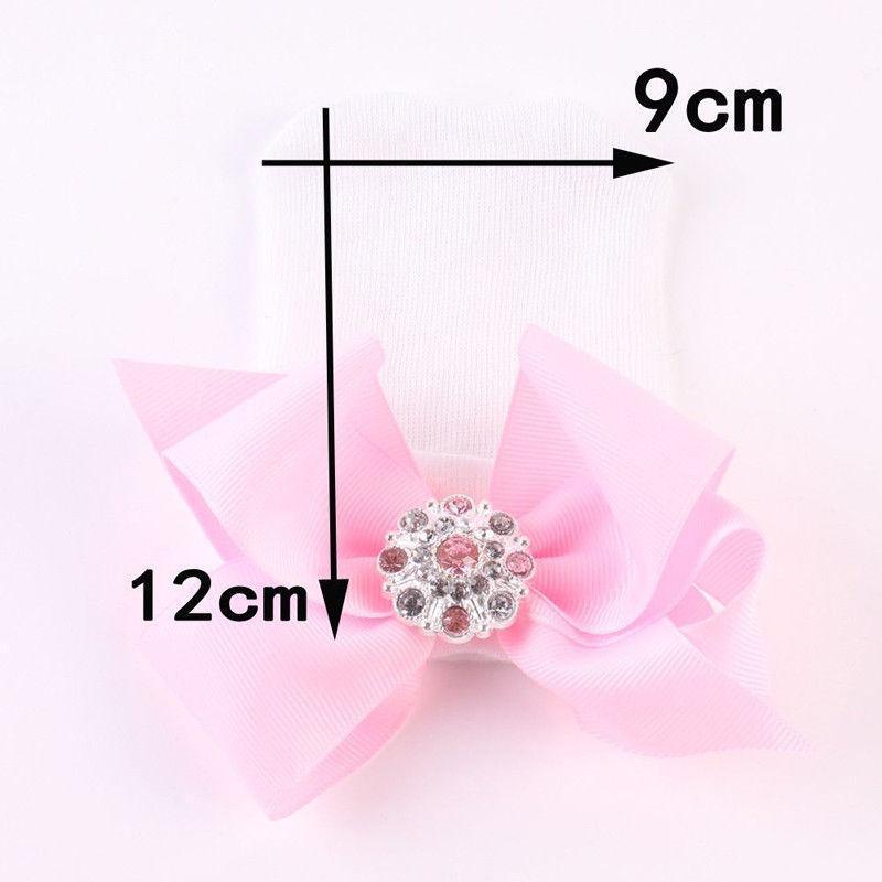 Cute Newest Newborn Baby Girl Comfy Bowknot Cap Elegant Beanie Design Fashionable Babies Hat