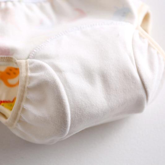 8-layer Pants Baby Diapers Reusable Training Pants Washable Cloth Diapers Waterproof Pants Nappies With Leak-proof Side