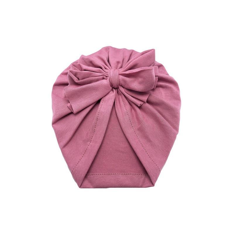 Luxury Modern Baby Headband Hat Bowknot Print Cotton Stretchy Turban Headband Infant Head Wrap Beanie Hat For Babies and Kids