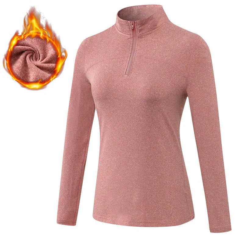 Breathable Moisture Wicking Sports Top with Zipper