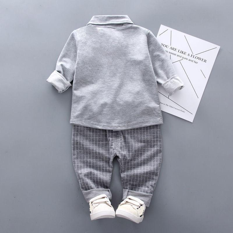 Newborn Baby Boys Clothes Formal Party Clothing Sets Tie Shirt and Pants Outfits Set 0-4 Year For Boys In Modern Style