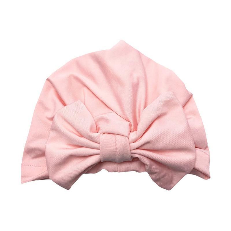Luxury Modern Baby Headband Hat Bowknot Print Cotton Stretchy Turban Headband Infant Head Wrap Beanie Hat For Babies and Kids