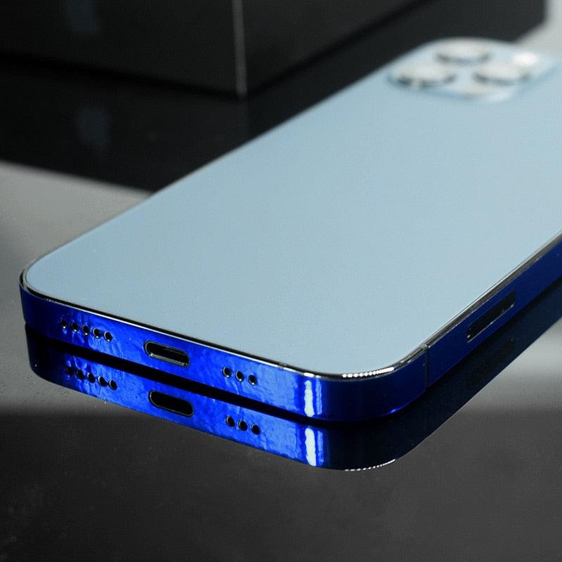 Frame Decal Skin for iPhone 13 Pro Max Side Film Cover Protector Ultra Thin Matte Stickers For 13 Mini Protector Film Side Frame Film Skin Anti-Scratch Sticker