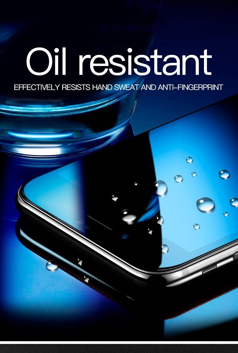 Curved Edge Tempered Glass For iPhone 12 11 Pro Xr X Xs Max Screen Protector For iPhone 6 6s 7 8 Plus SE 2020 Protective Film Real Premium Tempered Glass Film Screen Protector for Iphone