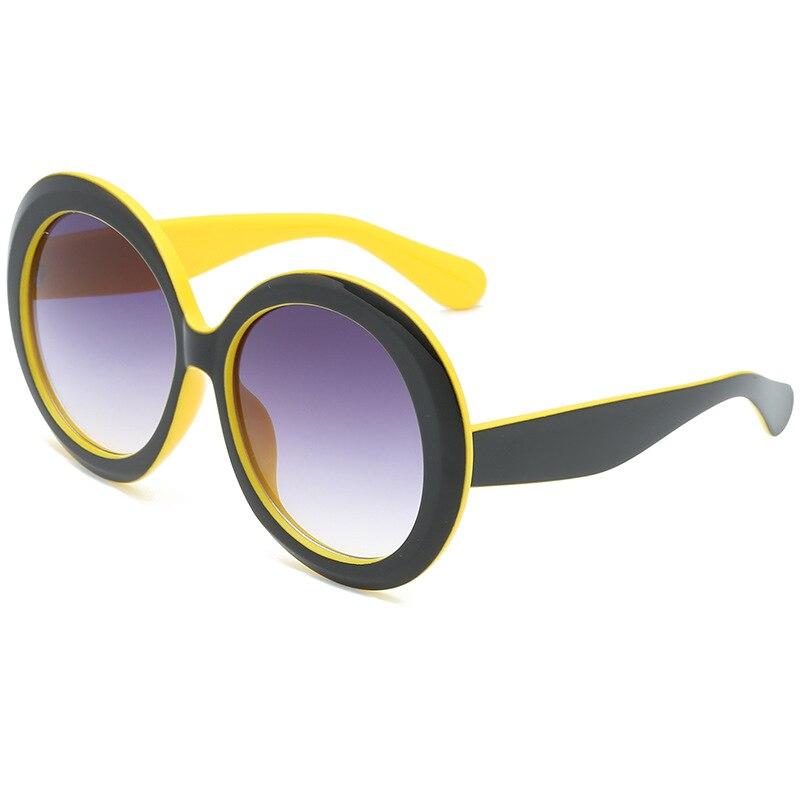 Luxury Round Oversized Big Frame Oval Vintage Elegant Woman Sunglasses Oculos De Sol Gafas