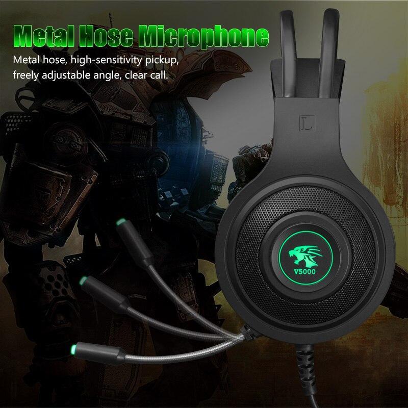 Modern LED STEVVEX Gaming Headphones USB 3.5mm USB Wired Game Headset Professional Earphones with Mic Voice Control for Laptop Computer and Gaming (3.5mm Plug)