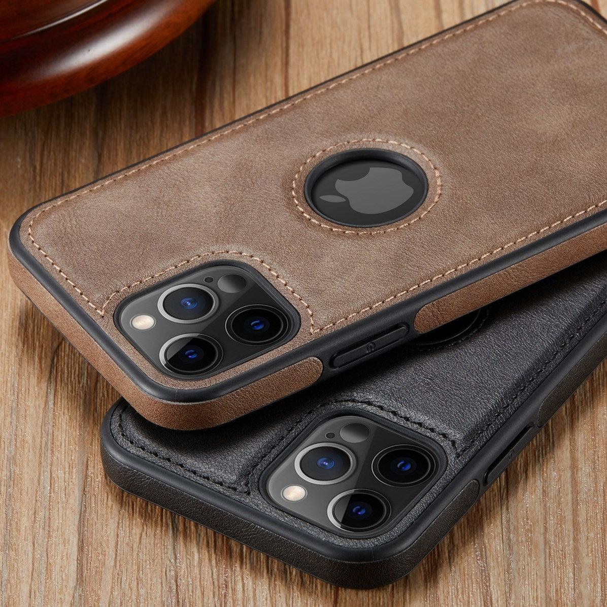 Luxury PU Leather Phone Case For iPhone 14 pro max 13 Pro max 11 12 Pro Max XR XS Max X 7 Plus case leather Slim Back Cover Compatible with iPhone 13 Pro Case Slim Leather Classic Luxury Elegant Phone Cover