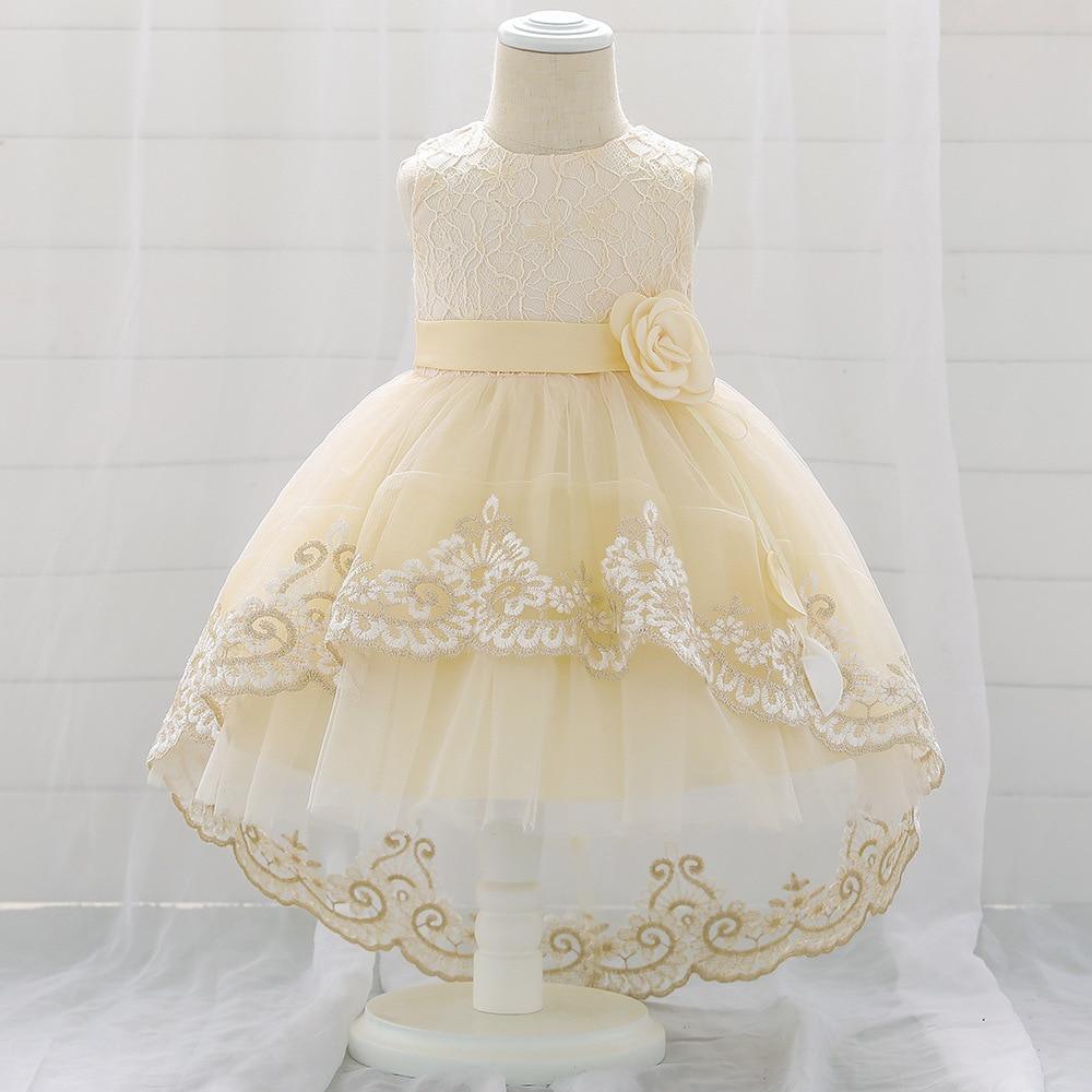 New Baby Lace Gown Clothes Embroidered Tail Princess Unique Dress Perfect Gift For Girls
