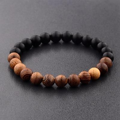 Lava Stone Men Wrist Bracelet Natural Moonstone Bead Tibetan Chakra Diffuser Bracelets For Men Jewelry Cool Gifts
