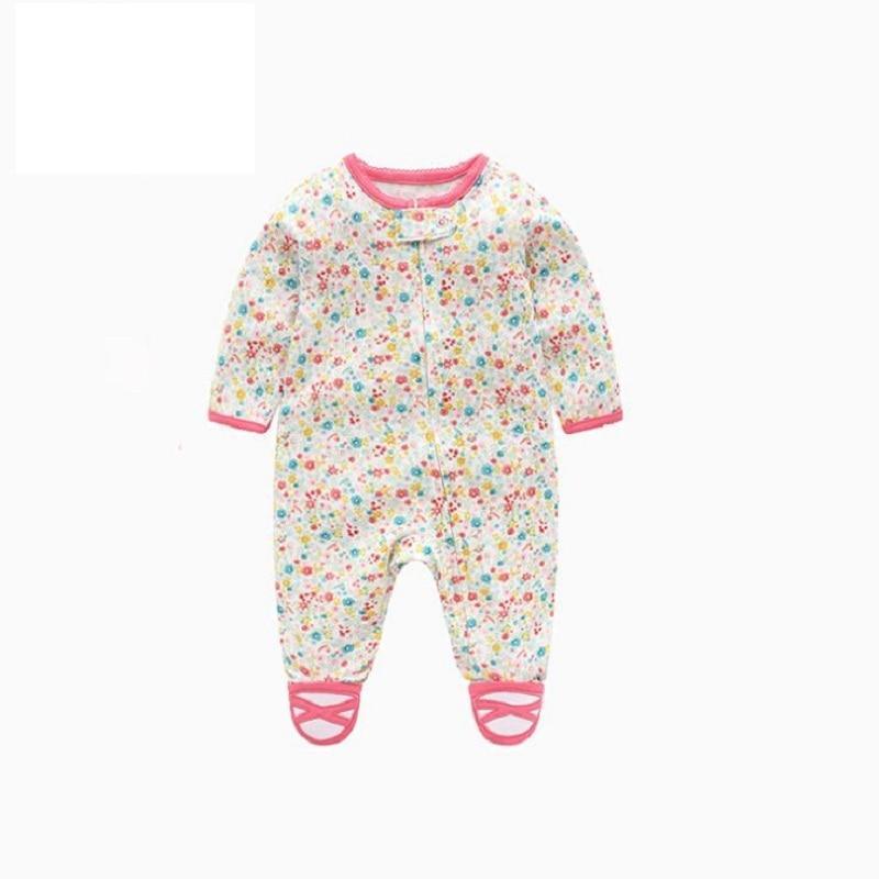 Modern Cartoon Unicorn Baby Girl Jumpsuit Footies Romper For Newborn Boy and Girls In Trend Design