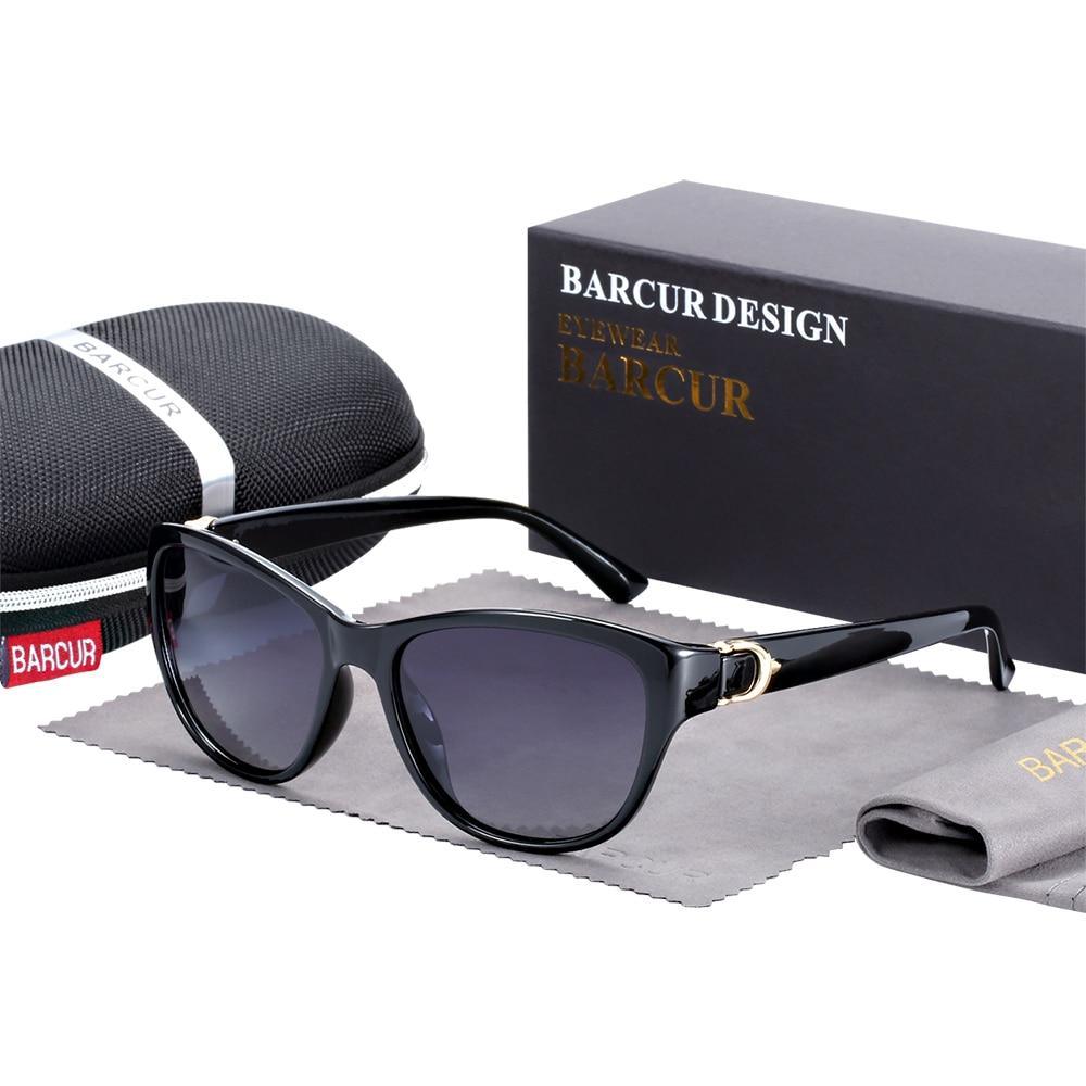 NEW TR90 Ladies and Woman Gradient Cat Eye Sunglasses Polarized Glasses In Modern Luxury Style and With UV Protection