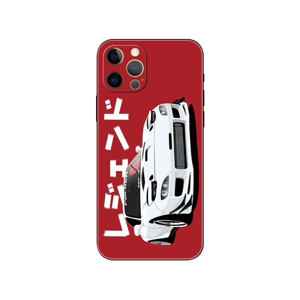 Black Phone Case Mask for iphone 5 5s se 2020 6 6s 7 8 plus x 10 XR XS 11 12 mini pro MAX Back Cover Sports Car Transparent Phone Case Silicone Back Cover For iPhone