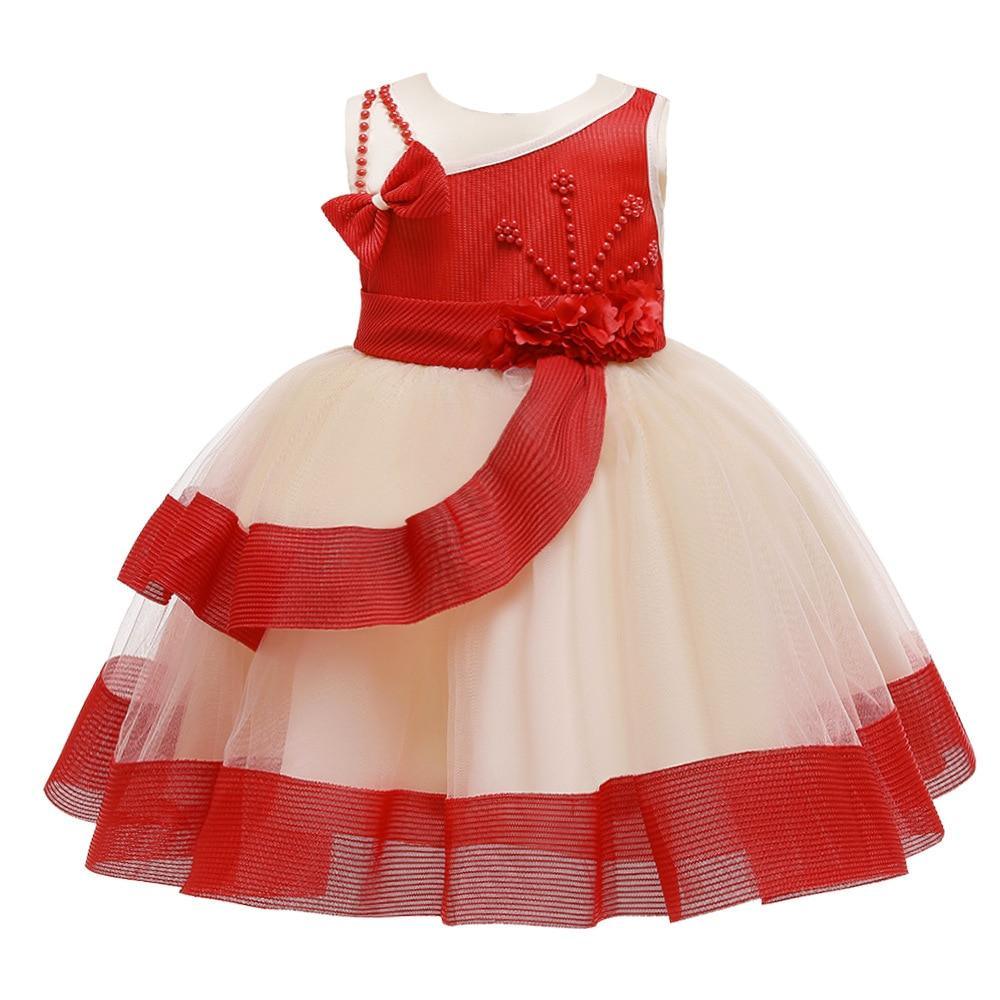 New Baby Girl Net Puffy Princess Party Dress Clothes Luxury Unique Design Perfect Gift