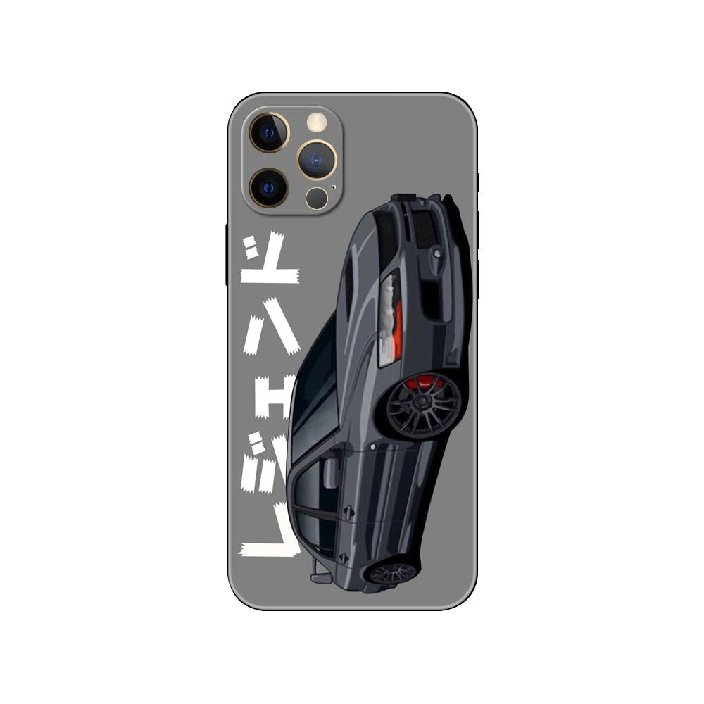 Black Phone Case Mask for iphone 5 5s se 2020 6 6s 7 8 plus x 10 XR XS 11 12 mini pro MAX Back Cover Sports Car Transparent Phone Case Silicone Back Cover For iPhone