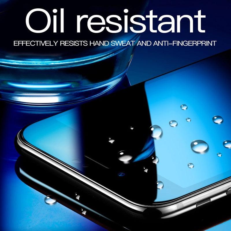 Curved Edge Tempered Glass For iPhone 12 11 Pro Xr X Xs Max Screen Protector For iPhone 6 6s 7 8 Plus SE 2020 Protective Film Real Premium Tempered Glass Film Screen Protector for Iphone