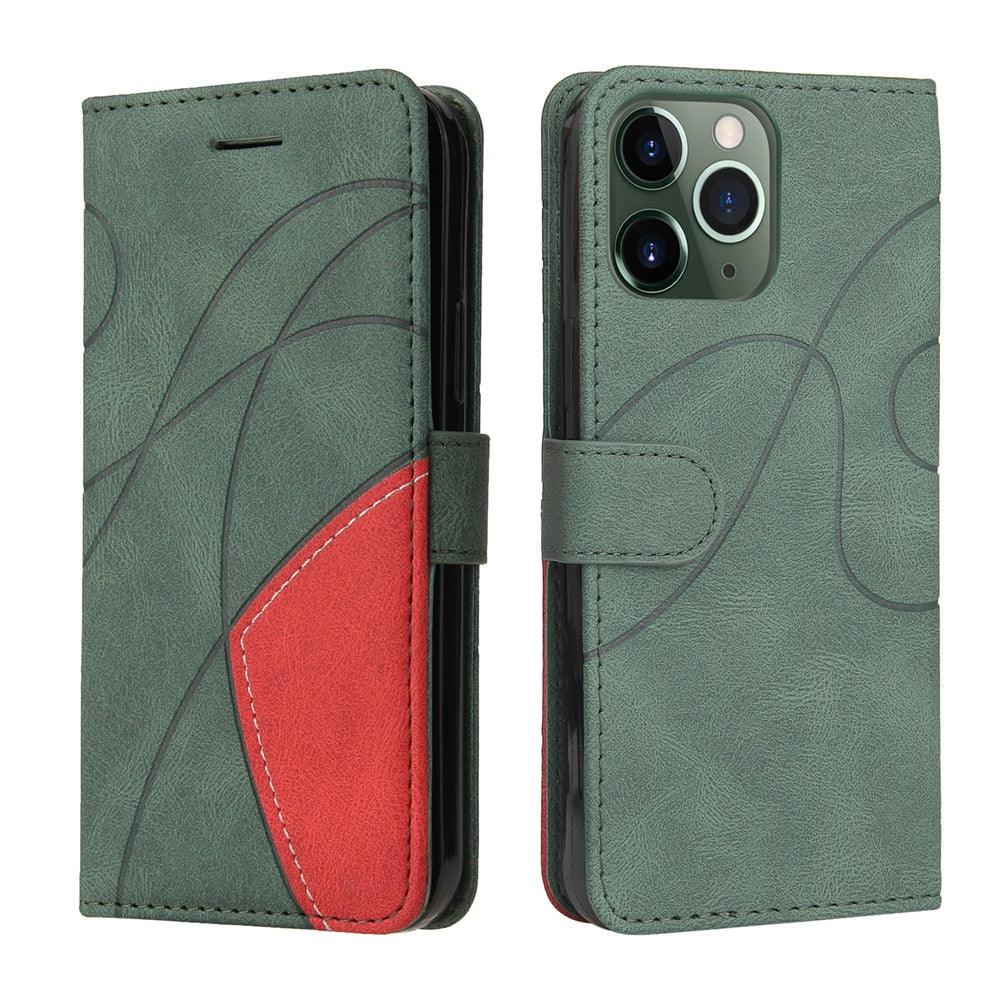 Blue PU Leather Wallet Flip Phone Case Cover For iPhone 13 Pro Max Case Leather Flip Cover iPhone 13 Pro Phone Case For iPhone 12 Mini 14 11 8 7 6 6s Plus 5 5s Case