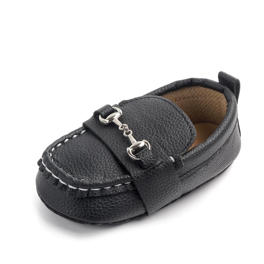 Leather Baby Shoes Fashion Infant Boys Girls Anti-slip Soft Sole Newborn First Walkers Luxury Shoes Design For Kids