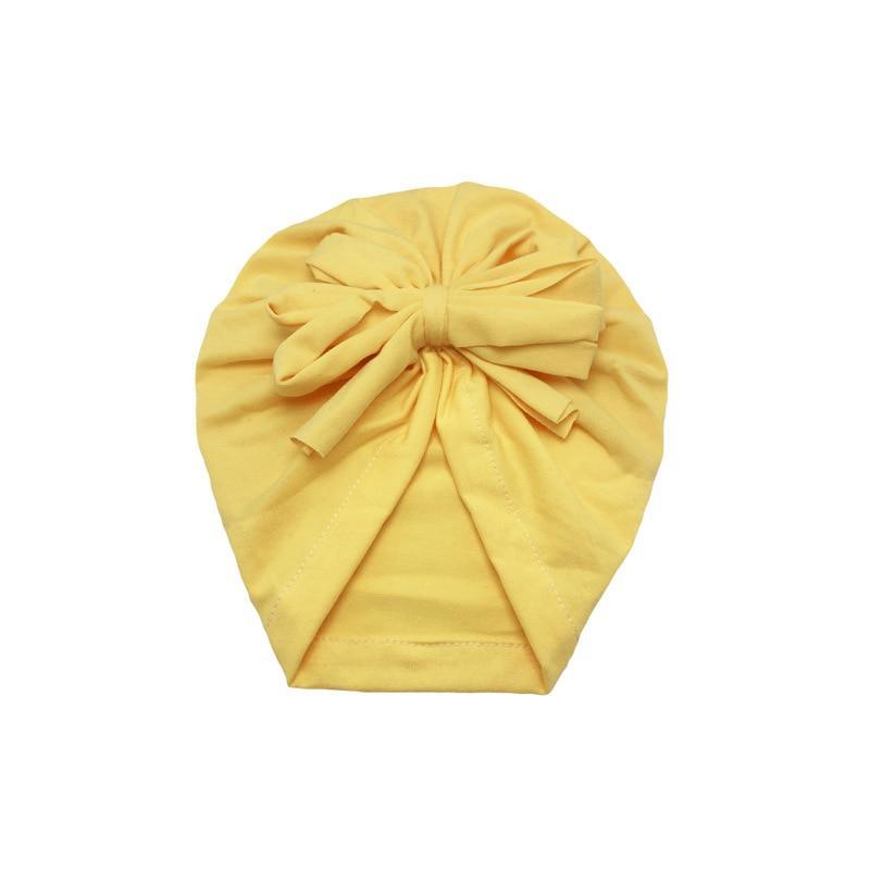 Luxury Modern Baby Headband Hat Bowknot Print Cotton Stretchy Turban Headband Infant Head Wrap Beanie Hat For Babies and Kids