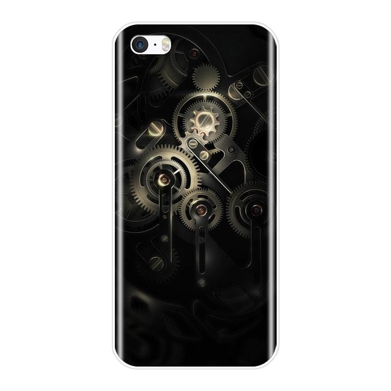 Cute Clear Flexible Silicone Auto Boys Design Back Cover For iPhone 5 S 5C 5S SE Car Sports Car Cool Men Fashion Silicone Soft Phone Case For iPhone 4 S 4S Case