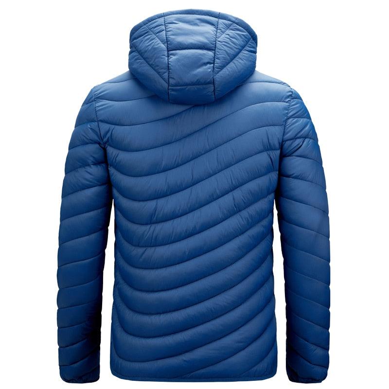 Men's Autumn Winter Classic Hooded Jacket Warm Coat Hooded Winter Coat Warm Adjustable Hood Jacket Cotton Removable Hood Jackets Men Simple Casual Vintage Detachable Hat Outfits Warm Men Lightweight Soft Jackets