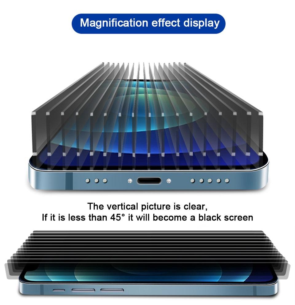 Anti Spy Ceramic Film For Iphone 13 12 11 Pro Max Mini Xr Xs Max Se 2020 8 6s 7 6 Plus Se3 Mobile Phone Screen Protector Anti-scratch, Ultra-clear Screen Protector Film For Iphone