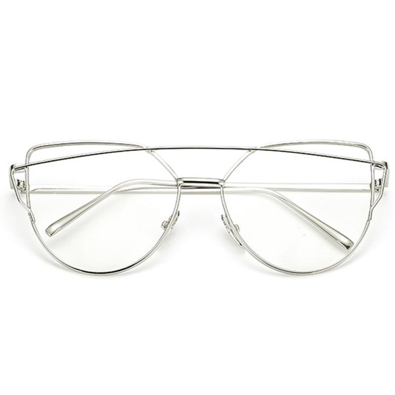 NEW Stevvex Designer Cat eye Sunglasses For Women and Ladies in Vintage Metal Reflective Glasse Mirror Retro Oculos De Sol Gafas Style With UV 400 Protection