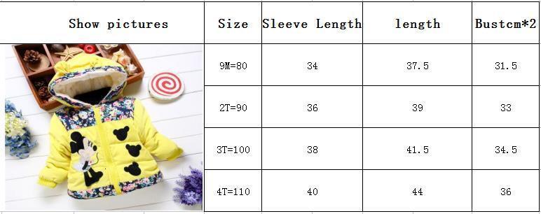Luxury Newborn Children Plus Cute Hooded Cotton Jacket Infant Clothing for Baby Girls In Elegant Colorful Design For Winter