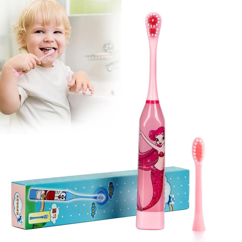 Cartoon Children Electric Toothbrush Double-sided Heads Electric Teethbrush Or Replacement Brush Perfect Electric Brush For Kids