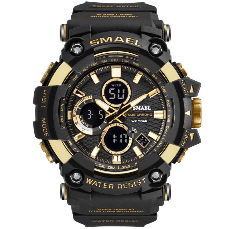 Men's Sports Watches Top Brand Luxury Military Quartz Watch Men Waterproof 50M Shock Digital Whats Relogio Masculino