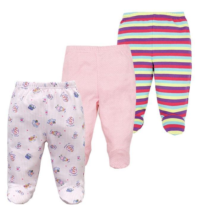 3PCS Baby Pants 100% Cotton Baby Girls and Boys Clothes Unisex Casual Bottom PP Pants Newborn Baby Clothing For Children