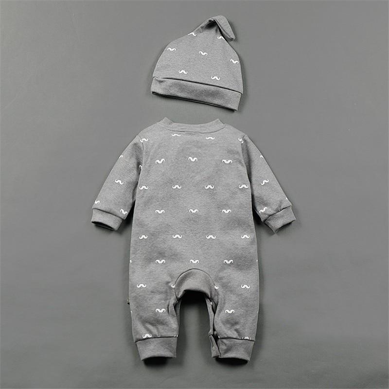Romper Set Fashion Cartoon Bodysuit Hat and Pant Clothing Set Cute Animal Newborn Baby Clothes Pajamas