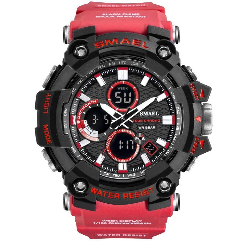 Men's Sports Watches Top Brand Luxury Military Quartz Watch Men Waterproof 50M Shock Digital Whats Relogio Masculino