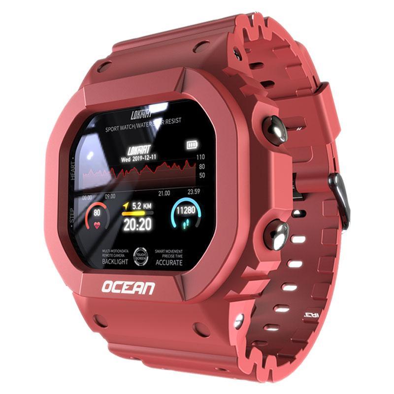 Military Ocean Army Smart Watch For Menand Woman For Fitness and Sport With Tracker Blood Pressure Message Push Heart Rate Monitor and Clock Smartwatc For Android