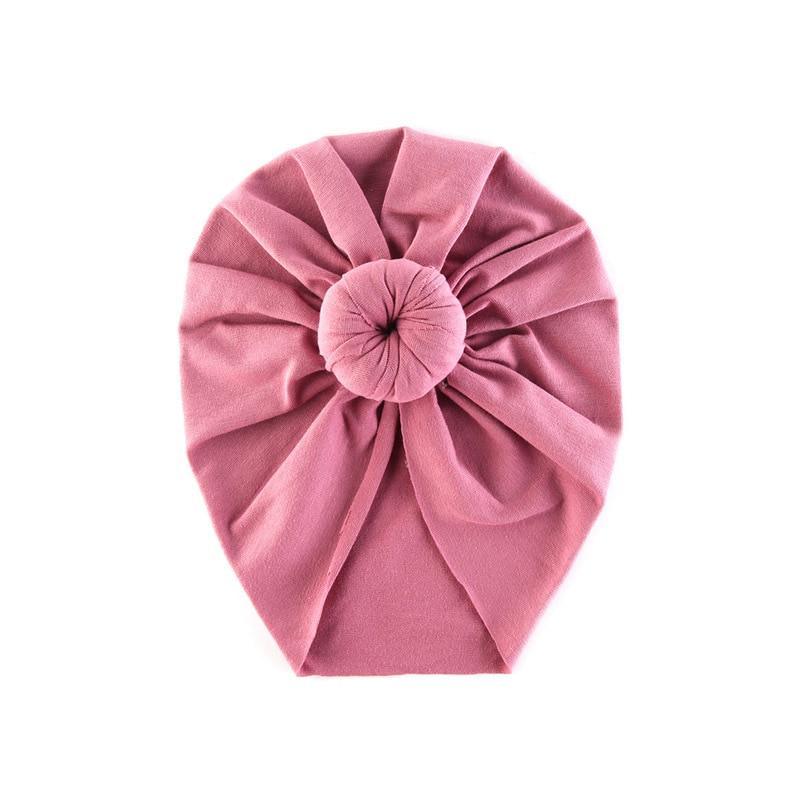 Infant Baby Headbands Solid Cotton Knot Turban Headband For Girls Beanie Hat Headwear For Girls