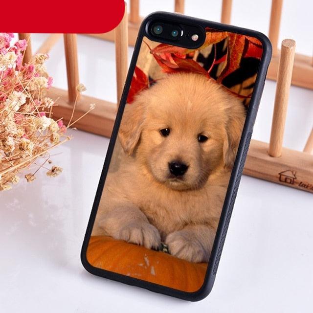 Golden Retriever Dog Cute Puppy Phone Case For Iphone 14 5 6 7 8 Plus X Xr Xs 11 12 13 Pro Max Ultra Full Protective Liquid Silicone Case Back Cover For Iphone