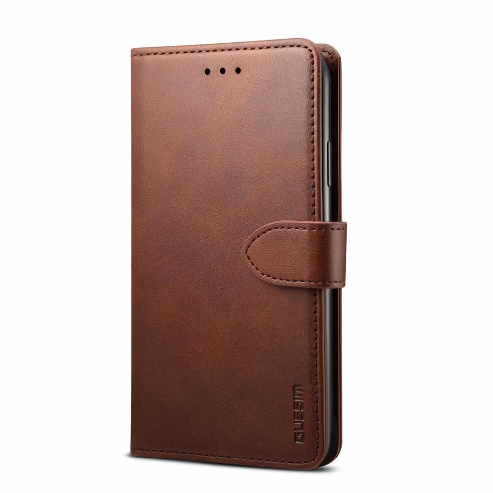 Luxury Red Leather Magnetic Flip Case For Iphone 14 12 13 11 11 Pro Max Xr Xs Max X Wallet Cover For iphone Leather Wallet Case Card Slots Kickstand Magnetic Buckle Flip Phone Cover