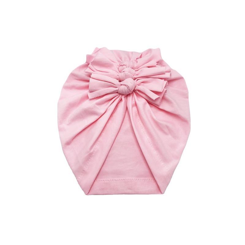 Luxury Modern Baby Headband Hat Bowknot Print Cotton Stretchy Turban Headband Infant Head Wrap Beanie Hat For Babies and Kids