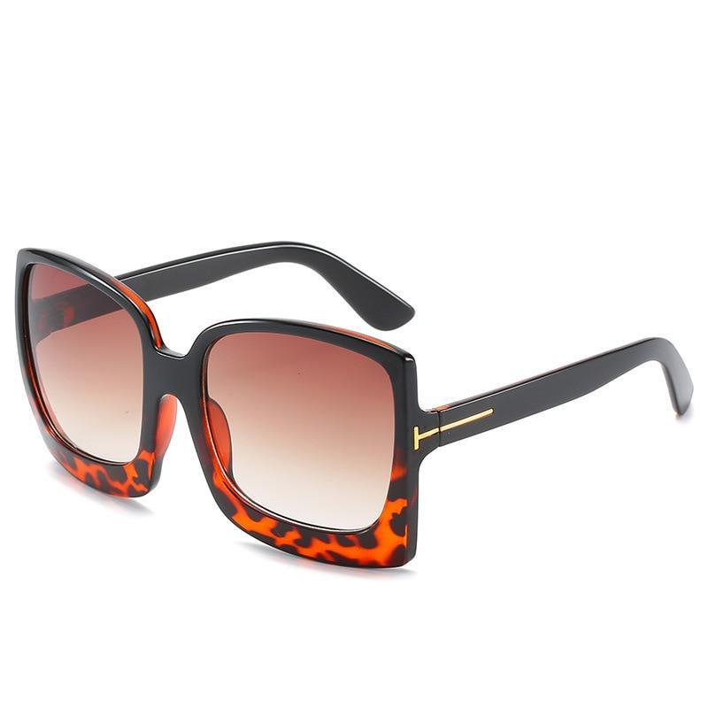 Fashion Oversized Women Square Big Frame Graduent Woman and Lady Sunglasses Brand Designer with UV400 Protection gafas de sol mujer