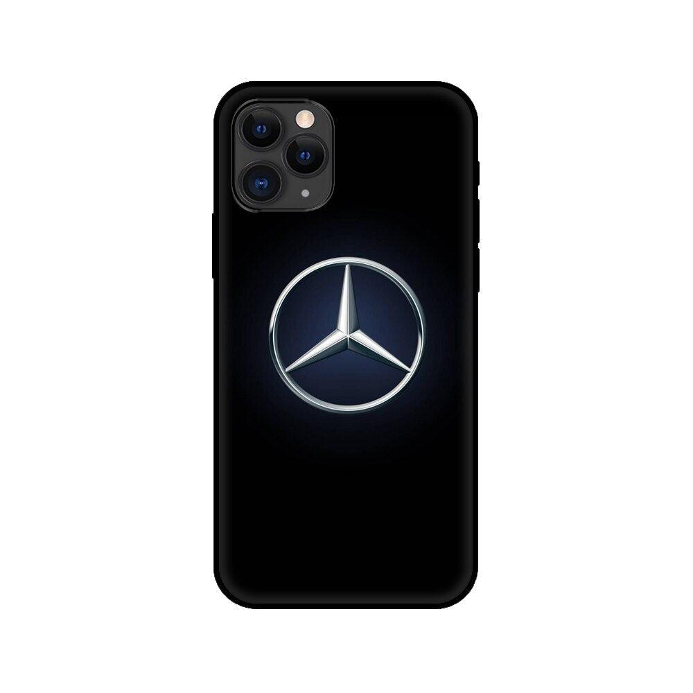 Black Case For Iphone 5 5s SE 2020 6 6s 7 8plus x 10 XR XS 11 12 13 Mini Pro MAX Silicon Cover Car Design Matte Black Silicone Back Cover For iPhone