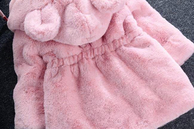 Baby Girl Modern Designer Style Jacket Hooded Cute Thicker Warm Soft Toddler Coat For Kids