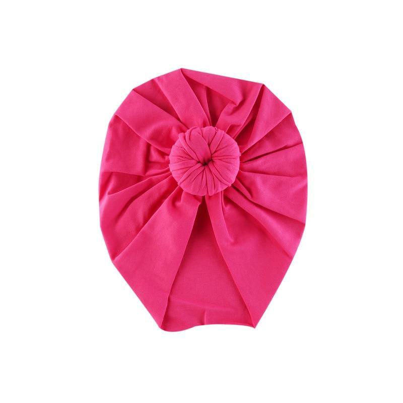 Infant Baby Headbands Solid Cotton Knot Turban Headband For Girls Beanie Hat Headwear For Girls