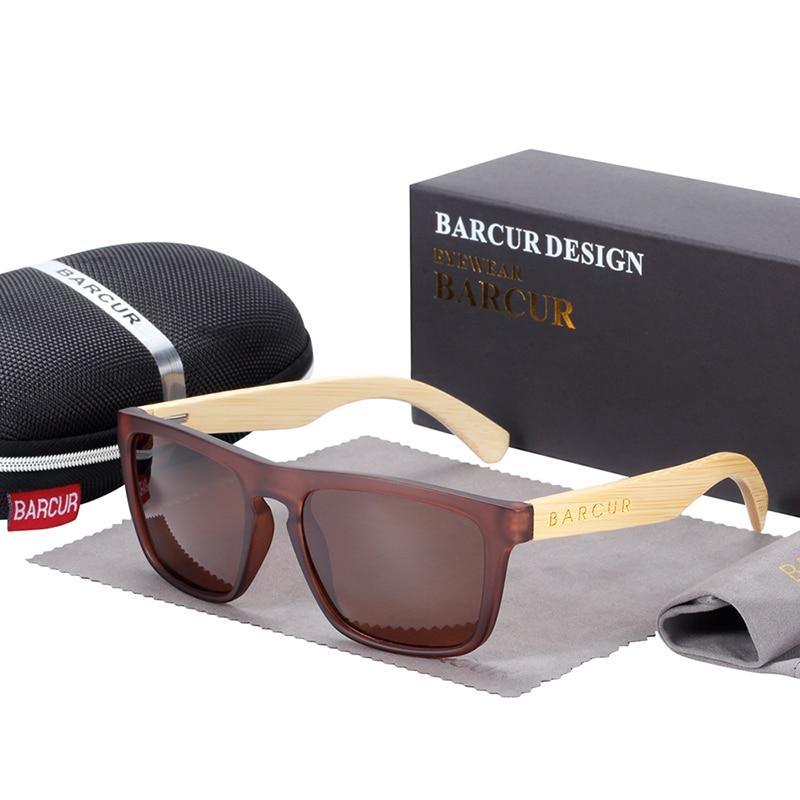 Polarized Bamboo Elegant Wood Sunglasses for Men and Women in Famous Retro Classic Style Design With UV400 Protection