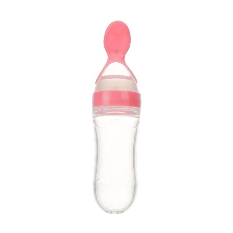 New Modern Baby Bottle Spoon Feeder Dropper Silicone Spoons for Feeding Medicine Kids Toddler Cutlery Utensils Children Accessories Newborn Bottle Spoon Ideal For Travel