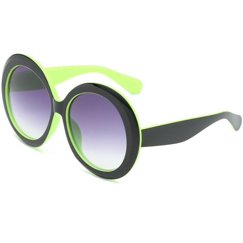 Luxury Round Oversized Big Frame Oval Vintage Elegant Woman Sunglasses Oculos De Sol Gafas