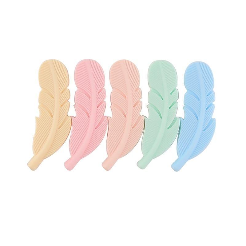 5PCS/SET Silicone Animal Beads BPA Free Baby Teething Beads Toy For Pacifier Clips New Born Silicone Rodent Tiny Rod Baby Teether For Baby Kids