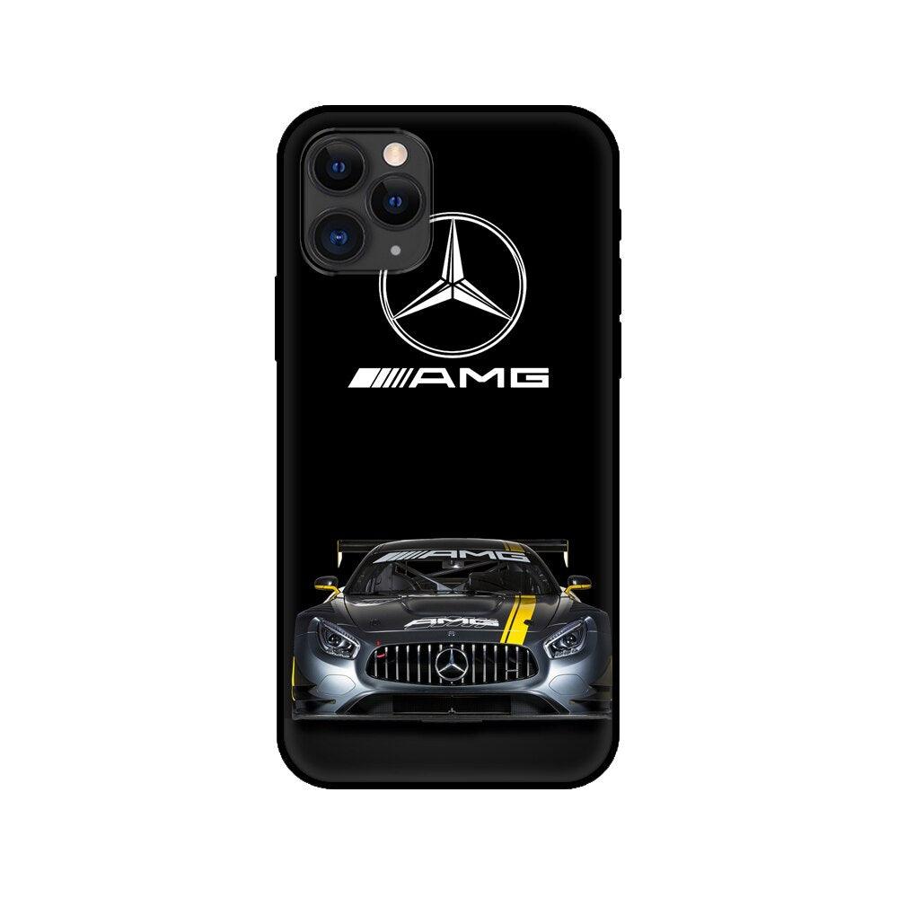 Black Case For Iphone 5 5s SE 2020 6 6s 7 8plus x 10 XR XS 11 12 13 Mini Pro MAX Silicon Cover Car Design Matte Black Silicone Back Cover For iPhone