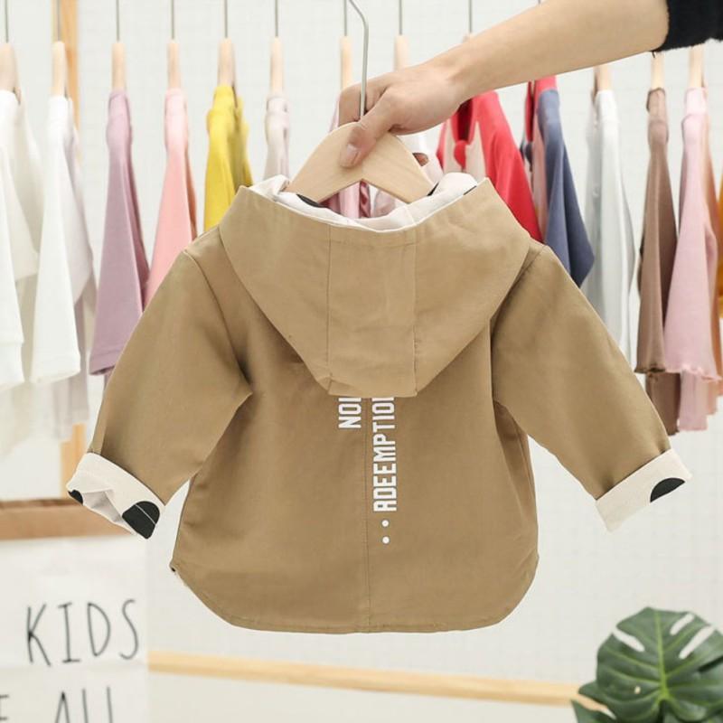 Modern Elegant Cute Dot Print Comfort Slim Cotton Button Hooded Warm Coat for Newborn Baby Girls With Two Face